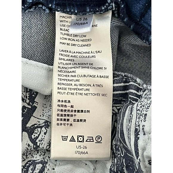 ANTHRO Pilcro and The Letterpress Jeans High Rise Blue Denim Leggings 26 - Picture 8 of 12